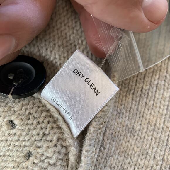 Pendleton Womens Lambs Wool Cape Poncho Button Front Jacket L/XL Beige “NEW” - Picture 8 of 15